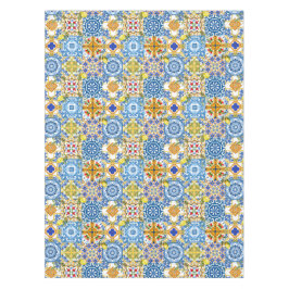 Mantel Baldosas mediterráneas, mayólica, siciliana