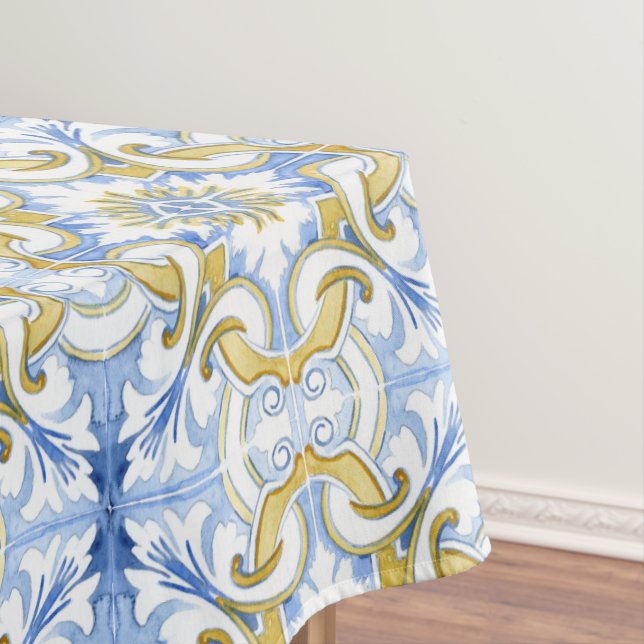 Mantel Baldosas mediterráneas, mayólica, siciliana    (In Situ)