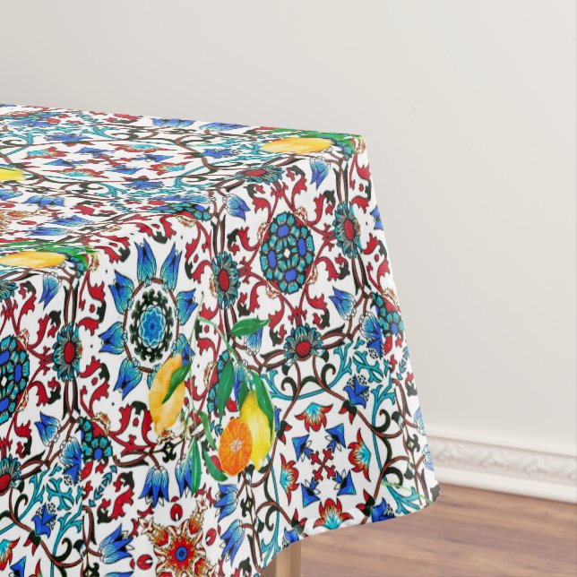 Mantel Baldosas mediterráneas, mosaicos, limón, arte de v (In Situ)