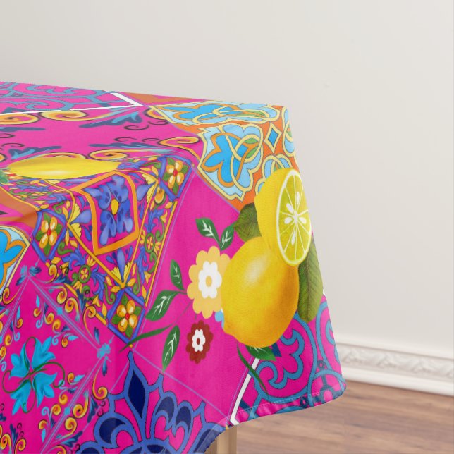 Mantel Baldosas, mosaicos, azulejo, limones, cítricos, ma (In Situ)