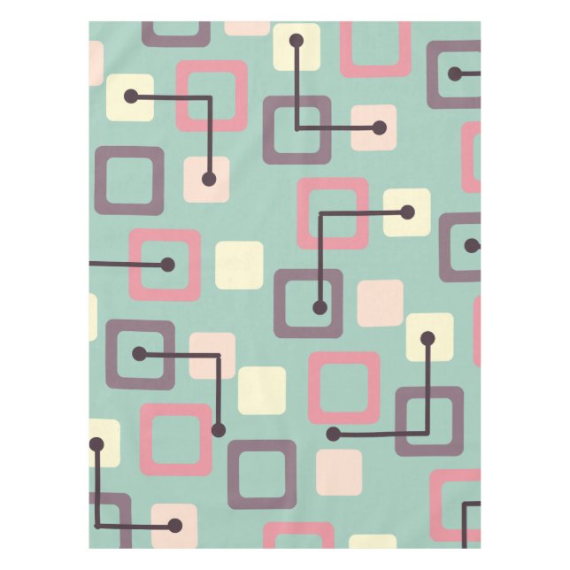 Mantel Baldosas y plazas antiguas de los años 50 (primave (Anverso)