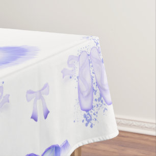 Mantel Ballet Morado Cumpleaños Tutu y Pointe Shoes