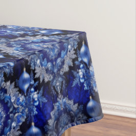 Mantel Balneario de Fiesta de Ornamentos Decorativos Azul