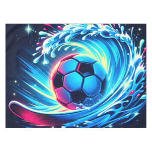 Mantel Balón de fútbol de olas futurista océano surf