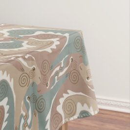 Mantel Bañar Hares Tesselation Brown Tableclol 6
