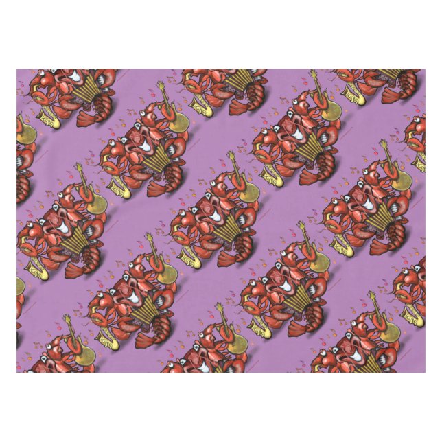 Mantel Banda de cangrejos de Cajun (Frente (Horizontal))