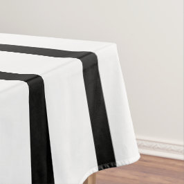 Mantel Banda Negra Y Blanca