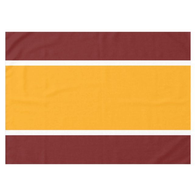 Mantel Banda roja negrita blanca ancha y brillante amaril (Frente (Horizontal))