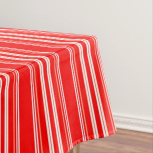 Mantel Banda roja y blanca