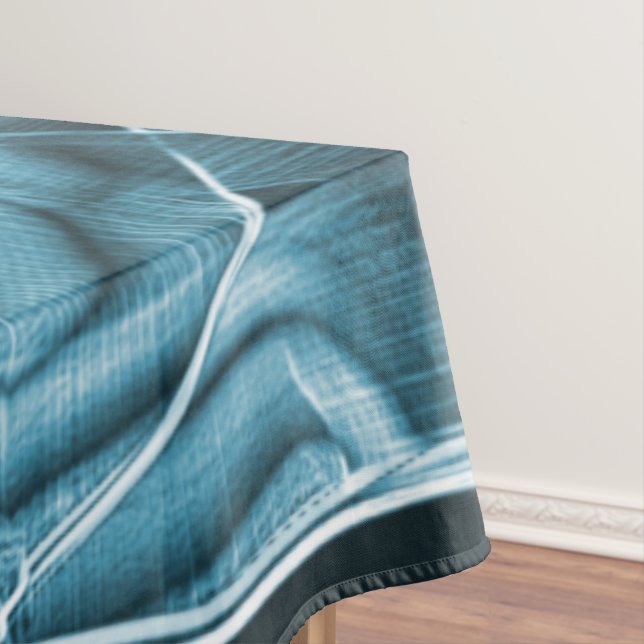 Mantel Banda superpuesta curvada azul resaltada por el re (In Situ)