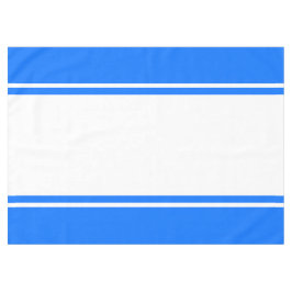 Mantel Bandas de Carreras ancha blanca azul brillante de 