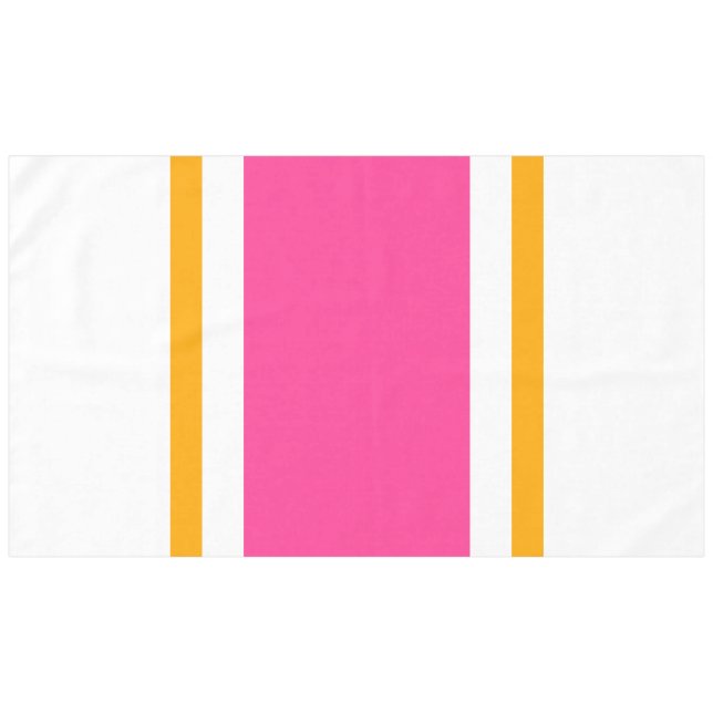 Mantel Bandas de Carreras blanca rosada y nítida de Bonit (Frente (Horizontal))