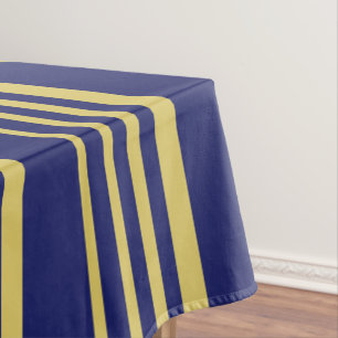 Mantel Bandas de oro y navío con estampado