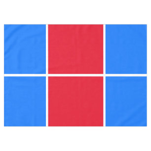 Mantel Bandas esporádicas de vidrio azul rojo brillante