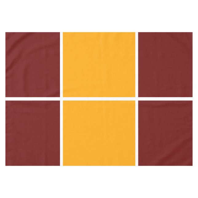 Mantel Bandas esporádicas negrita amarillo profundo rojo (Frente (Horizontal))