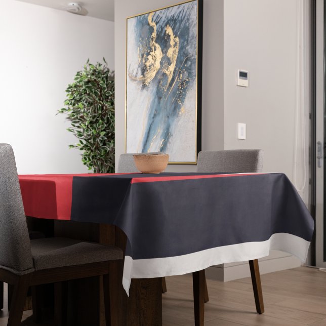 Mantel Bandas rojas y azules (table cloth)