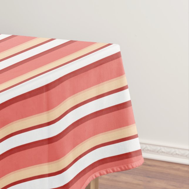 Mantel Bandas rosadas blancas y cortas (In Situ)