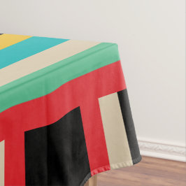 Mantel Bandas verticales horizontales multicolor