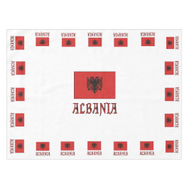 Mantel Bandera albanesa con Albania