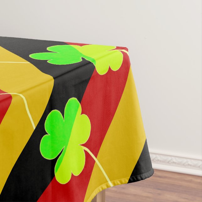 Mantel Bandera alemana irlandesa Shamrock Clover St. Patr (In Situ)