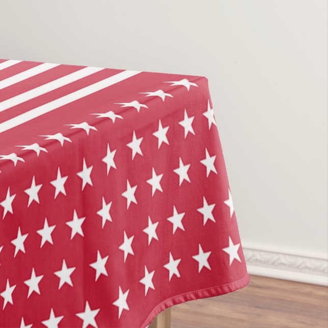 Mantel Bandera Americana Estrellas Y Rayas (In Situ)