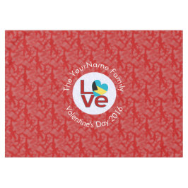 Mantel Bandera bahameña amor rojo