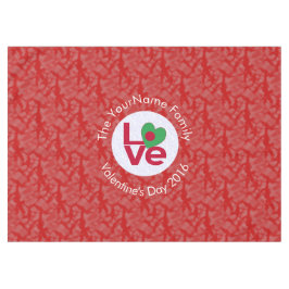 Mantel Bandera bangladesí de amor rojo