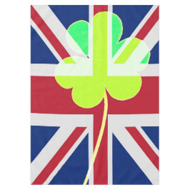 Mantel Bandera británica irlandesa Shamrock Clover St. Pa