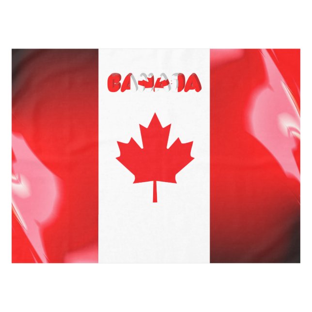 Mantel Bandera canadiense (Frente (Horizontal))