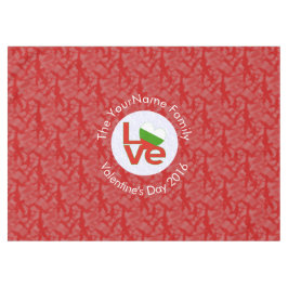 Mantel Bandera de amor roja búlgara personalizada