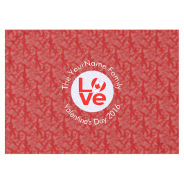 Mantel Bandera de AMOR rojo canadiense personalizada
