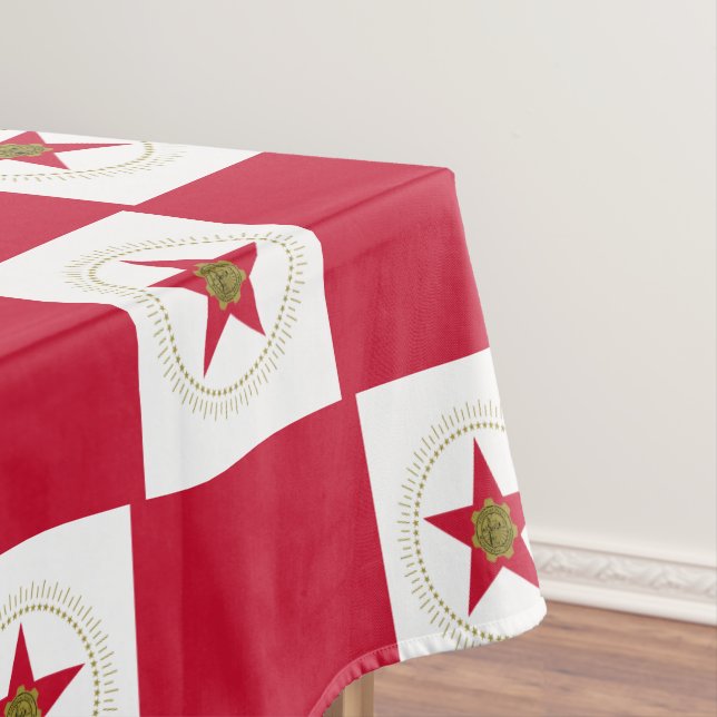 Mantel Bandera de Birmingham, Alabama Tablecloth (In Situ)