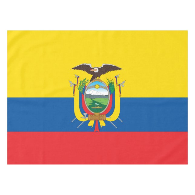 Mantel Bandera de Ecuador (Frente (Horizontal))