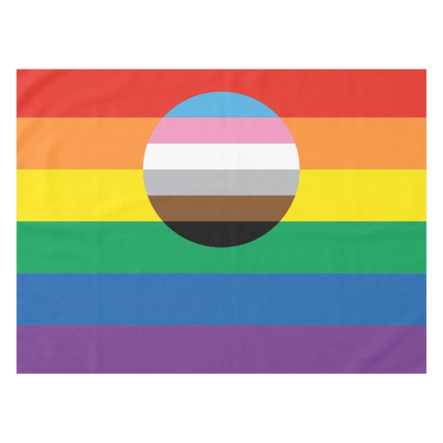 Mantel Bandera de inclusión del orgullo gay (Frente (Horizontal))