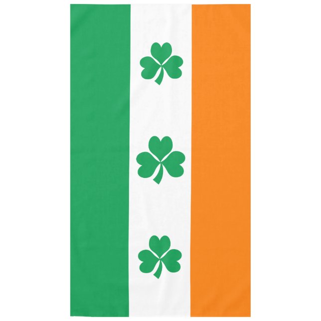 Mantel Bandera de Irlanda Shamrock (Anverso)