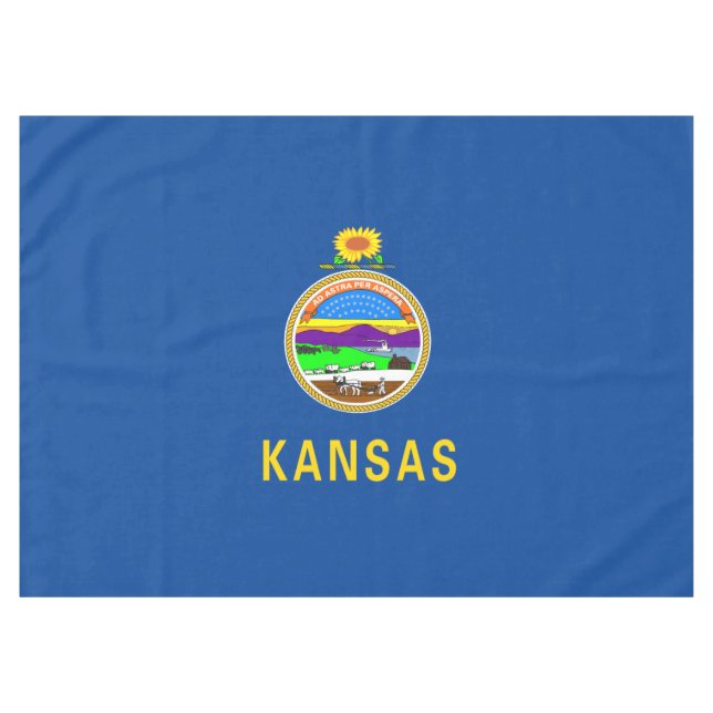 Mantel Bandera de Kansas (Frente (Horizontal))