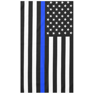 Mantel Bandera de la policía delgada de la línea azul
