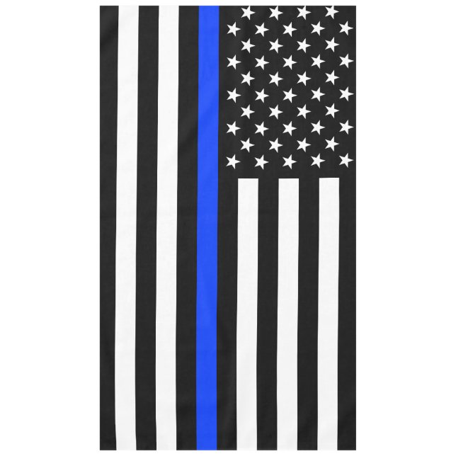 Mantel Bandera de la policía delgada de la línea azul (Anverso)