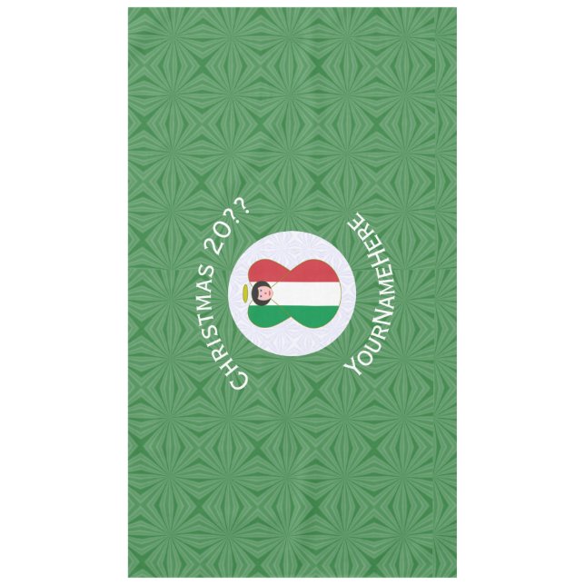Mantel Bandera de los Navidades de Ángel de Italia Person (Anverso)