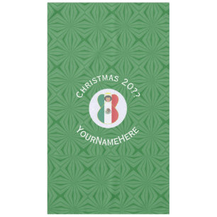Mantel Bandera de Navidad Ángel Mexicano con Texto Person