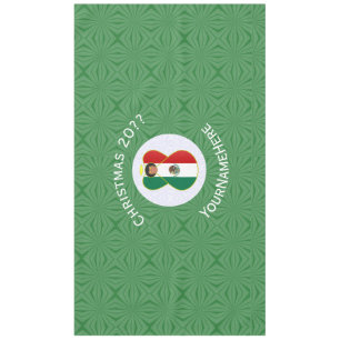 Mantel Bandera de Navidad Ángel México Personalizar Horiz