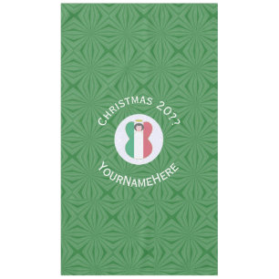 Mantel Bandera de Navidad de Ángel Italiano Personalizada