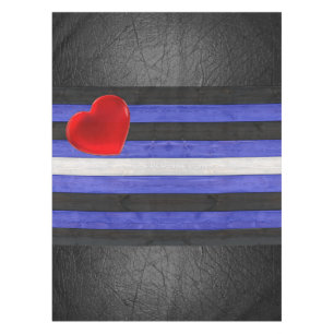 Mantel bandera de orgullo de cuero de SlipperyJoe's negro