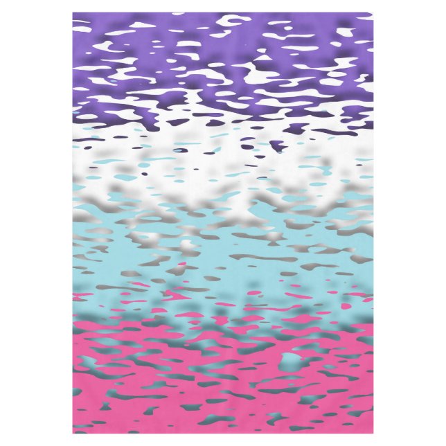 Mantel Bandera de orgullo multissexual funky trippy ondul (Anverso)
