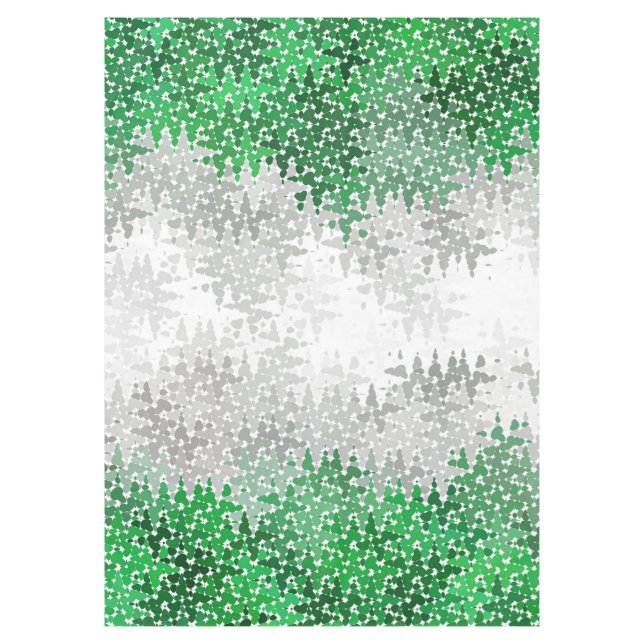 Mantel Bandera del Orgullo Gris Abstracto (Anverso)