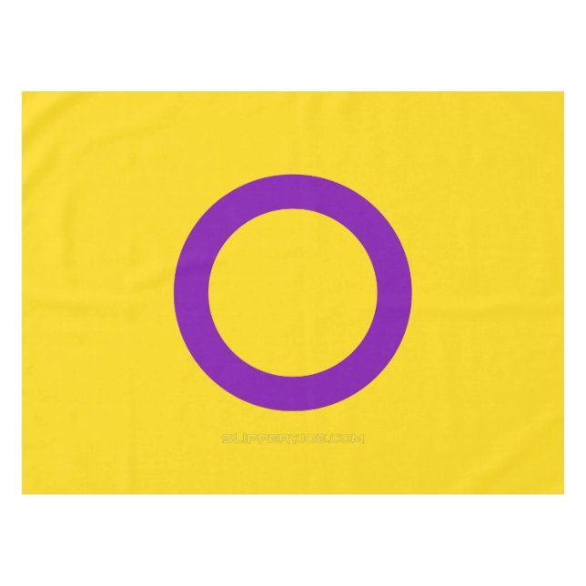 Mantel Bandera del orgullo intersexual de SlipperyJoe's f (Frente (Horizontal))