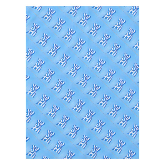 Mantel Bandera griega en Atenas (Anverso)