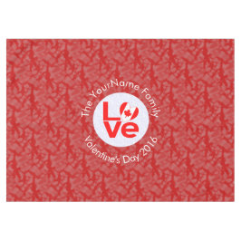 Mantel Bandera Personalizada de Amor Rojo Canadiense