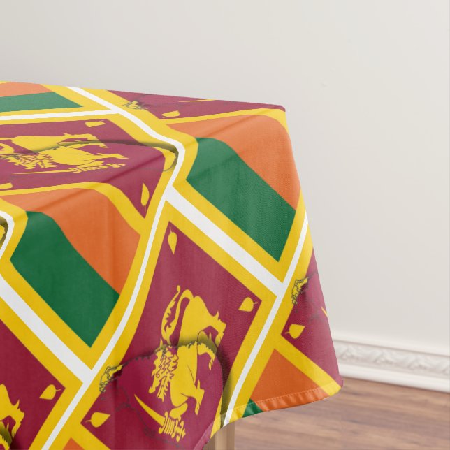 Mantel Bandera SRI LANKA Elegante Geométrica Patriótica (In Situ)