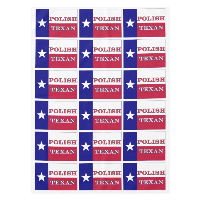 Mantel Bandera texana polaca (Anverso)